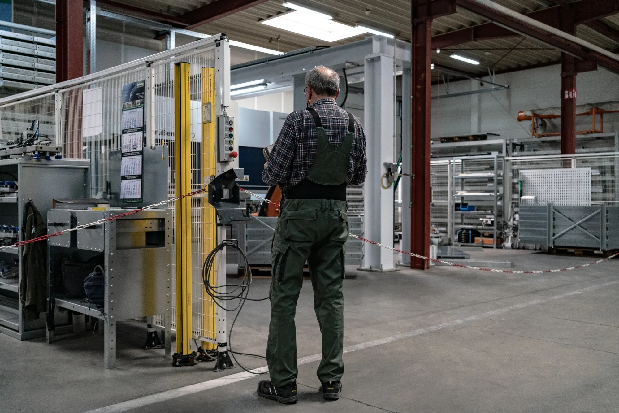 The Schuko manufacturing plant in Bad Laer, Germany, on May 26.