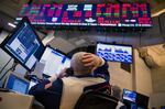 A trader works on the floor of the New York Stock Exchange (NYSE) in New York, U.S.