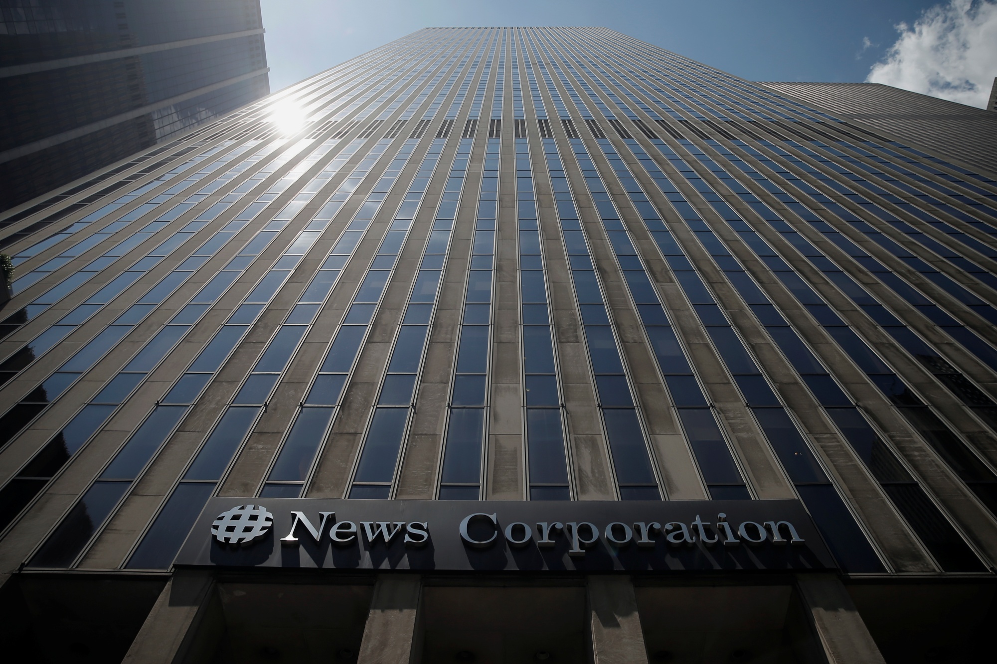 The News Corp. headquarters, home to Fox News, in New York City.