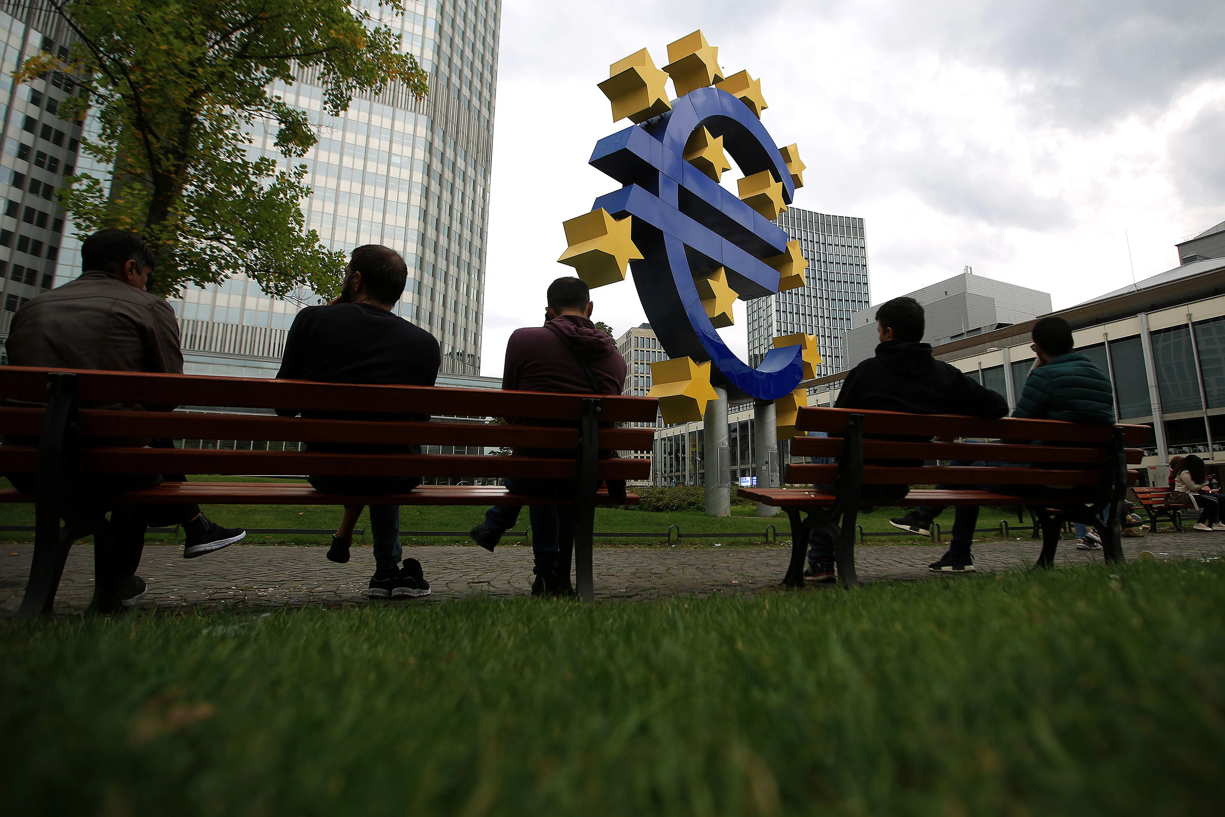 Germany's Financial Capital as Nation's Lenders Drop on Economic Woes