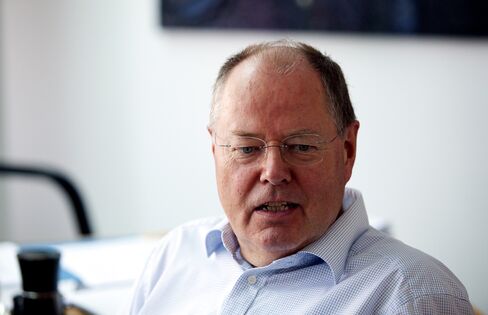 SPD German Chancellor Candidate Peer Steinbrueck