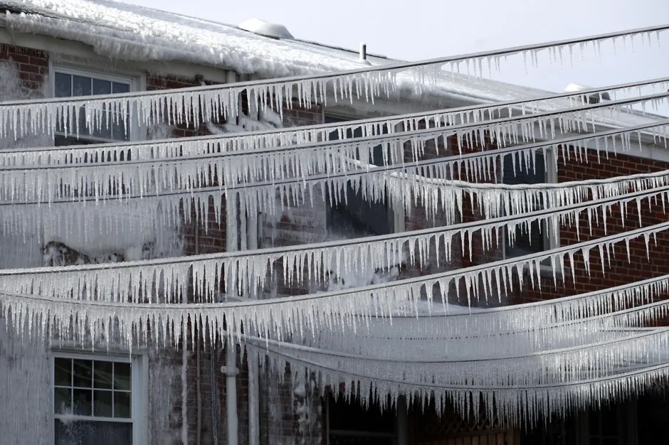 Icy conditions in Baltimore on Wednesday, where cold weather triggered school closings. 