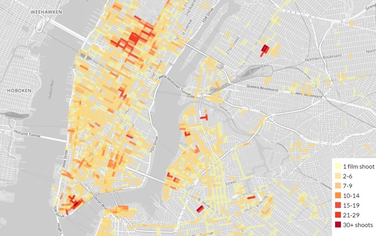 A Map of Filming Locations in New York City - Bloomberg