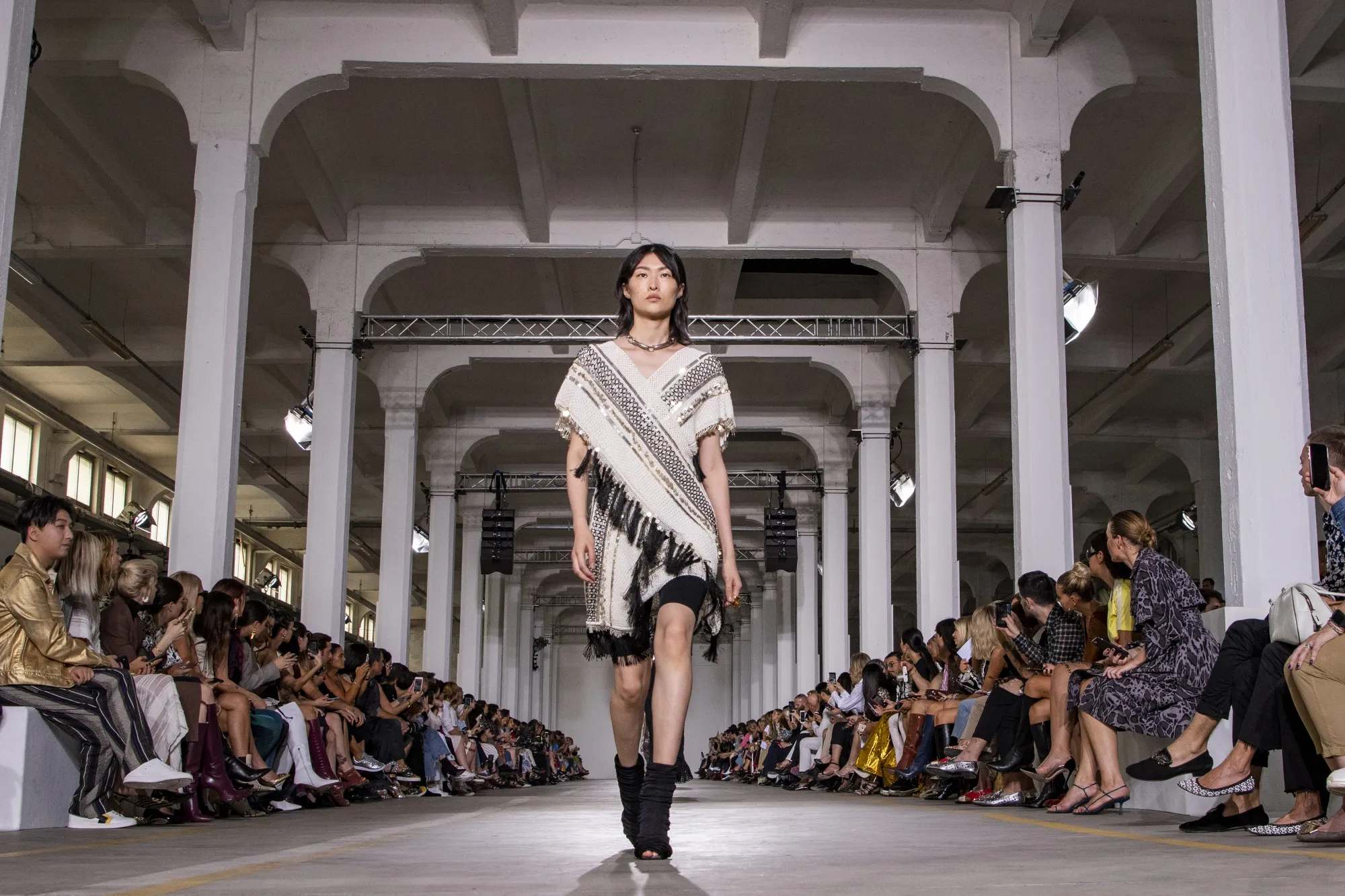 A Roberto Cavalli &nbsp;fashion show in Milan.