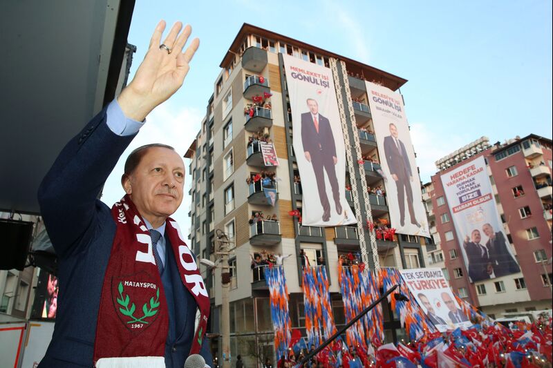 Turkish President Erdogan in Hatay