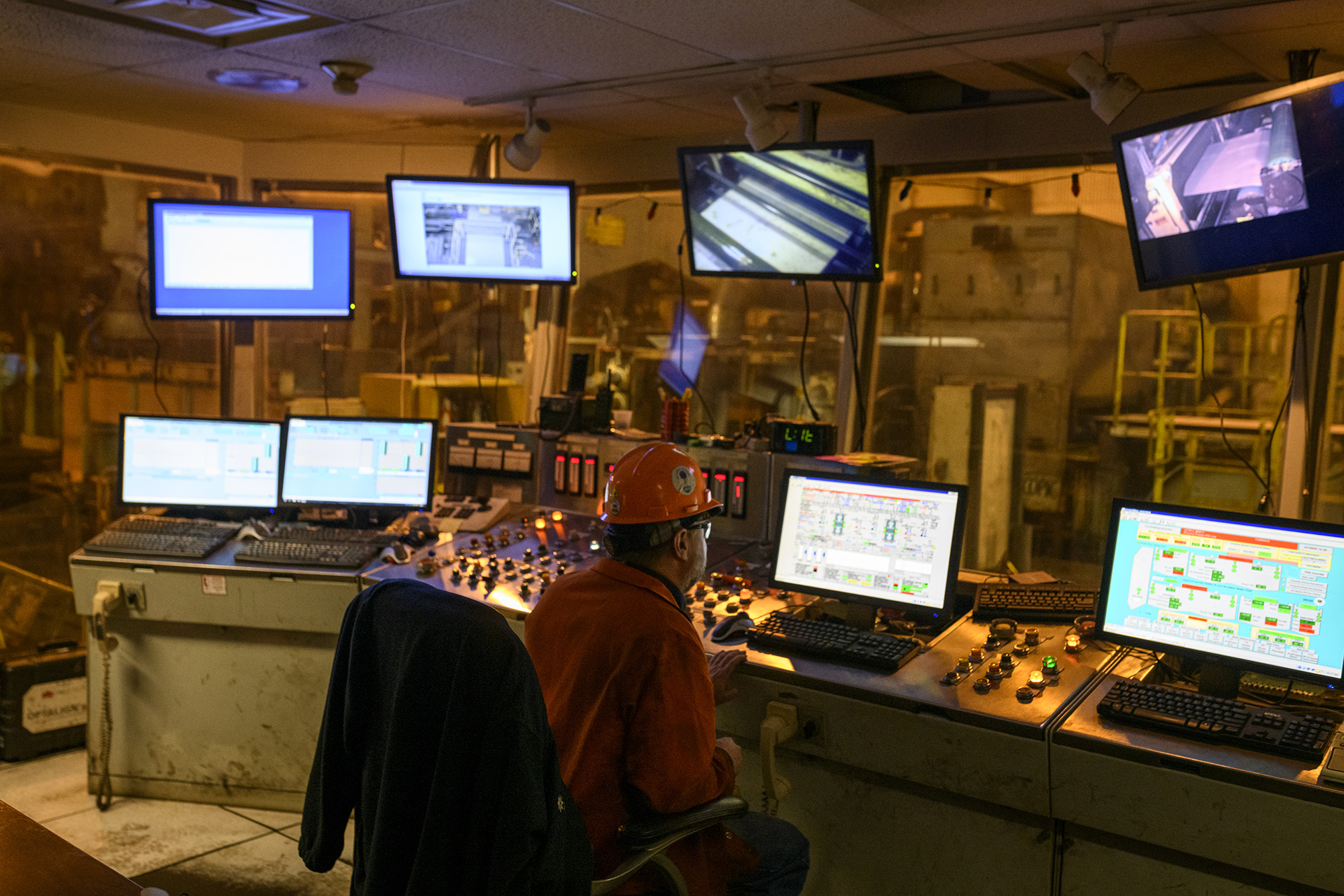 An employee monitors equipment at&nbsp;Allegheny’s plant&nbsp;in Midland, Pennsylvania.&nbsp;