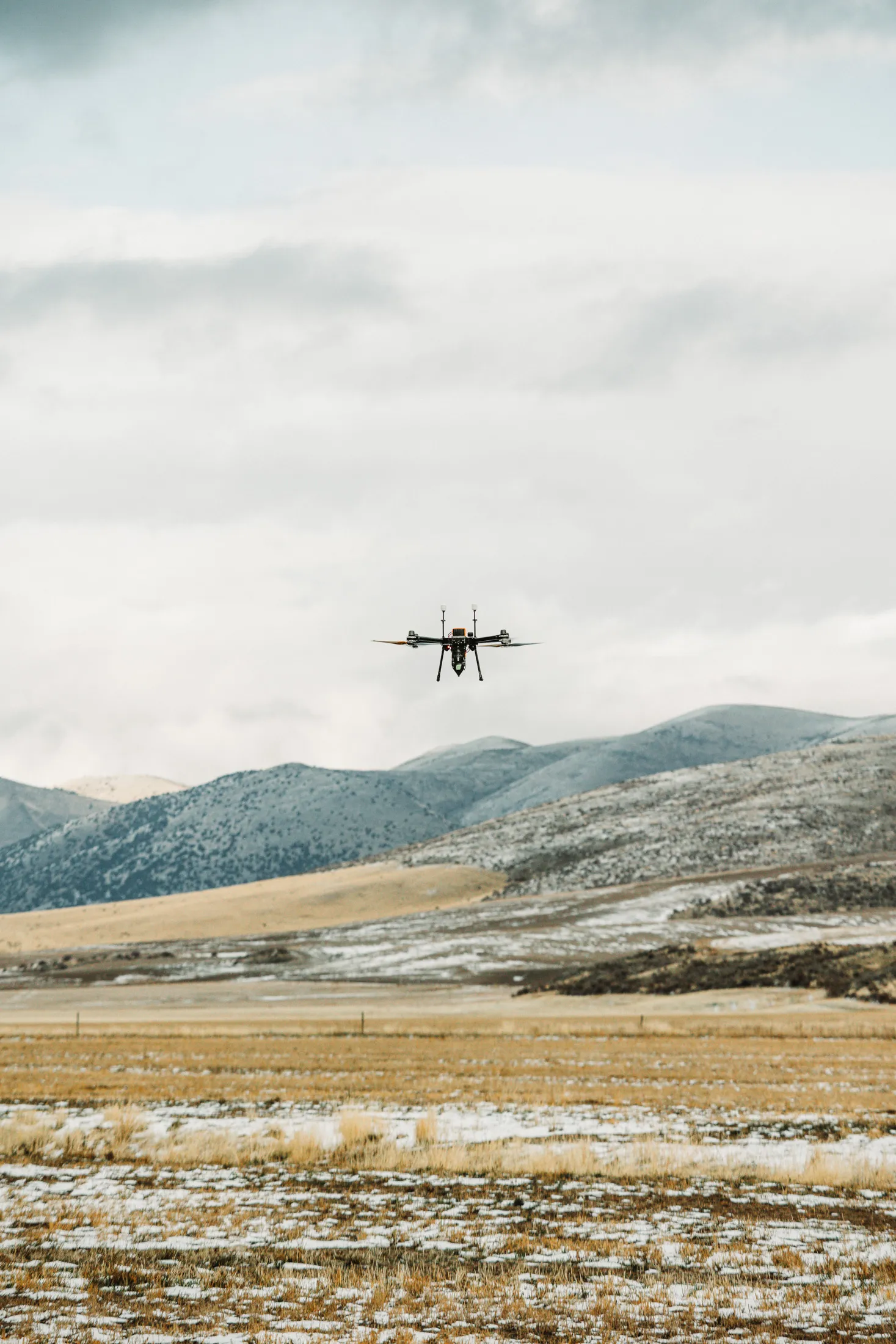 A Rainmaker Technology drone&nbsp;launches from a former cattle ranch near Pocatello, Idaho.