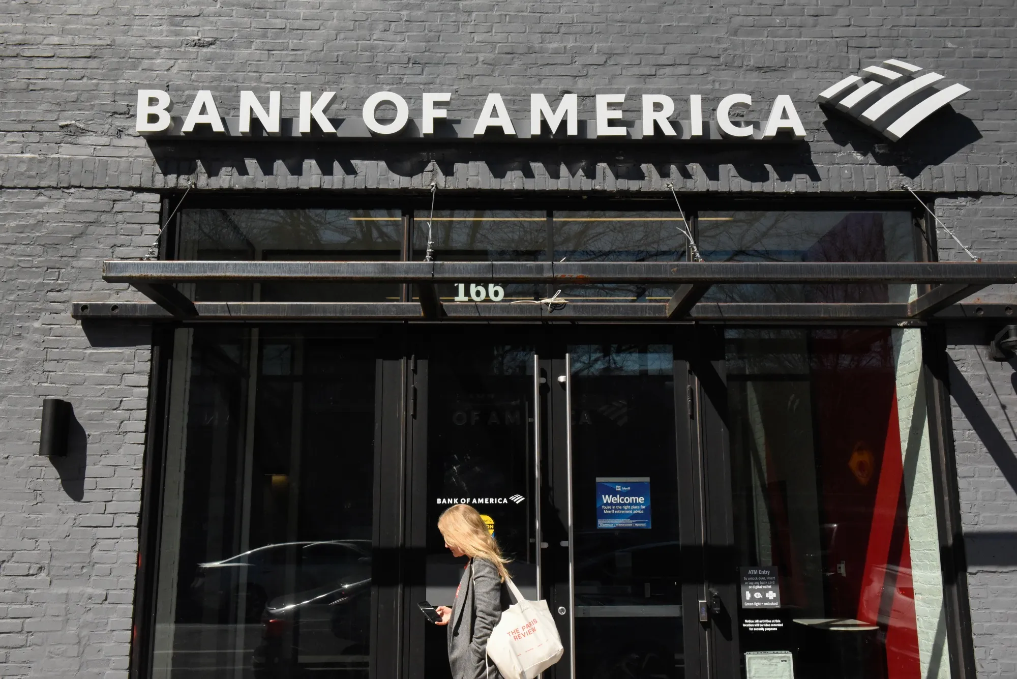 A Bank of America branch in Brooklyn, New York.