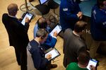 Trading On The Floor Of The NYSE As Stocks Rise While Small-Caps Lead the Way