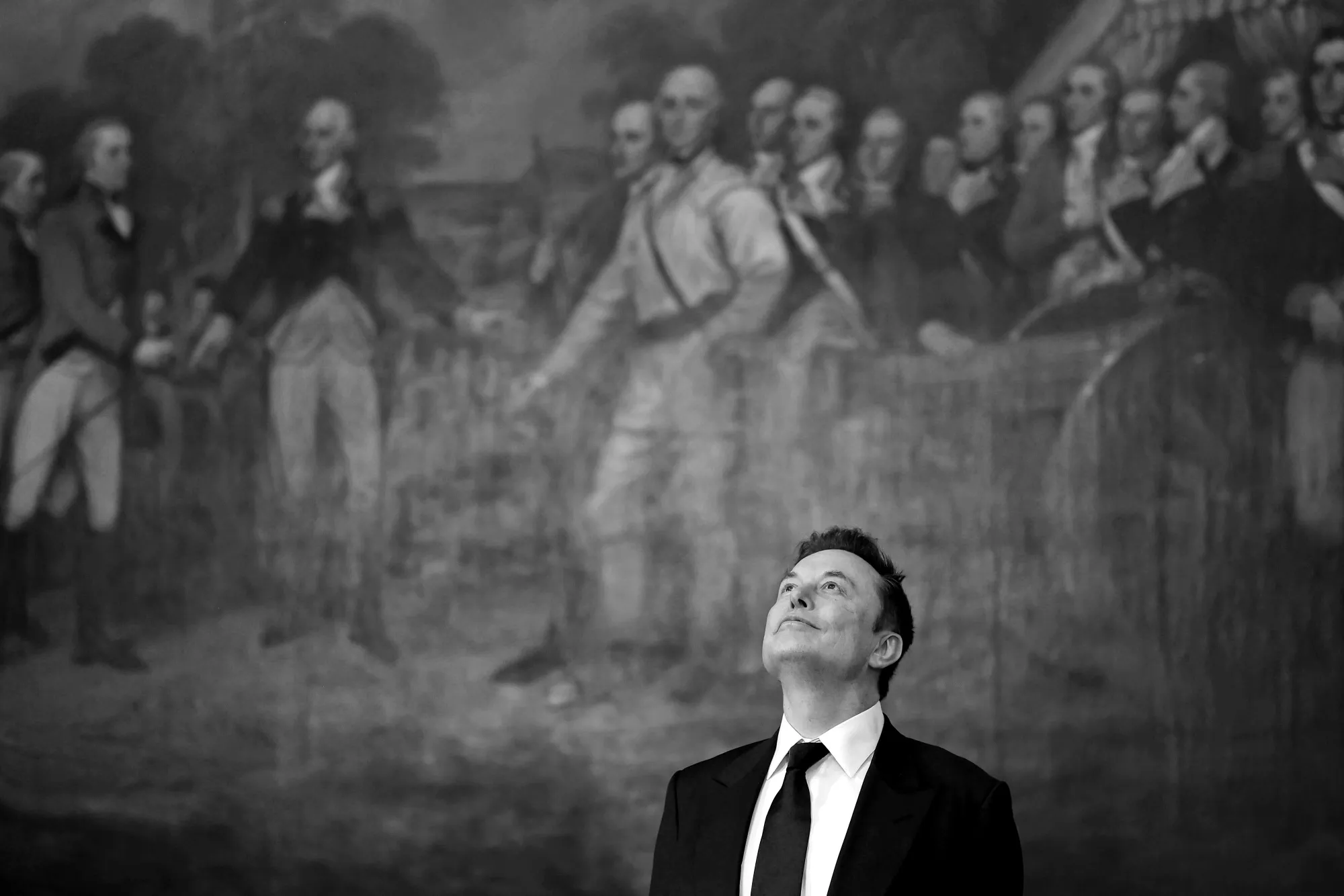 Elon Musk&nbsp;at the presidential inauguration in the rotunda of the US Capitol in Washington on Jan. 20.