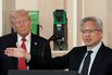 Donald Trump and Jensen Huang