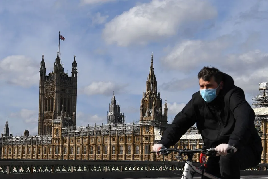 With the U.K. under lockdown, bicycles continue to provide essential transportation.