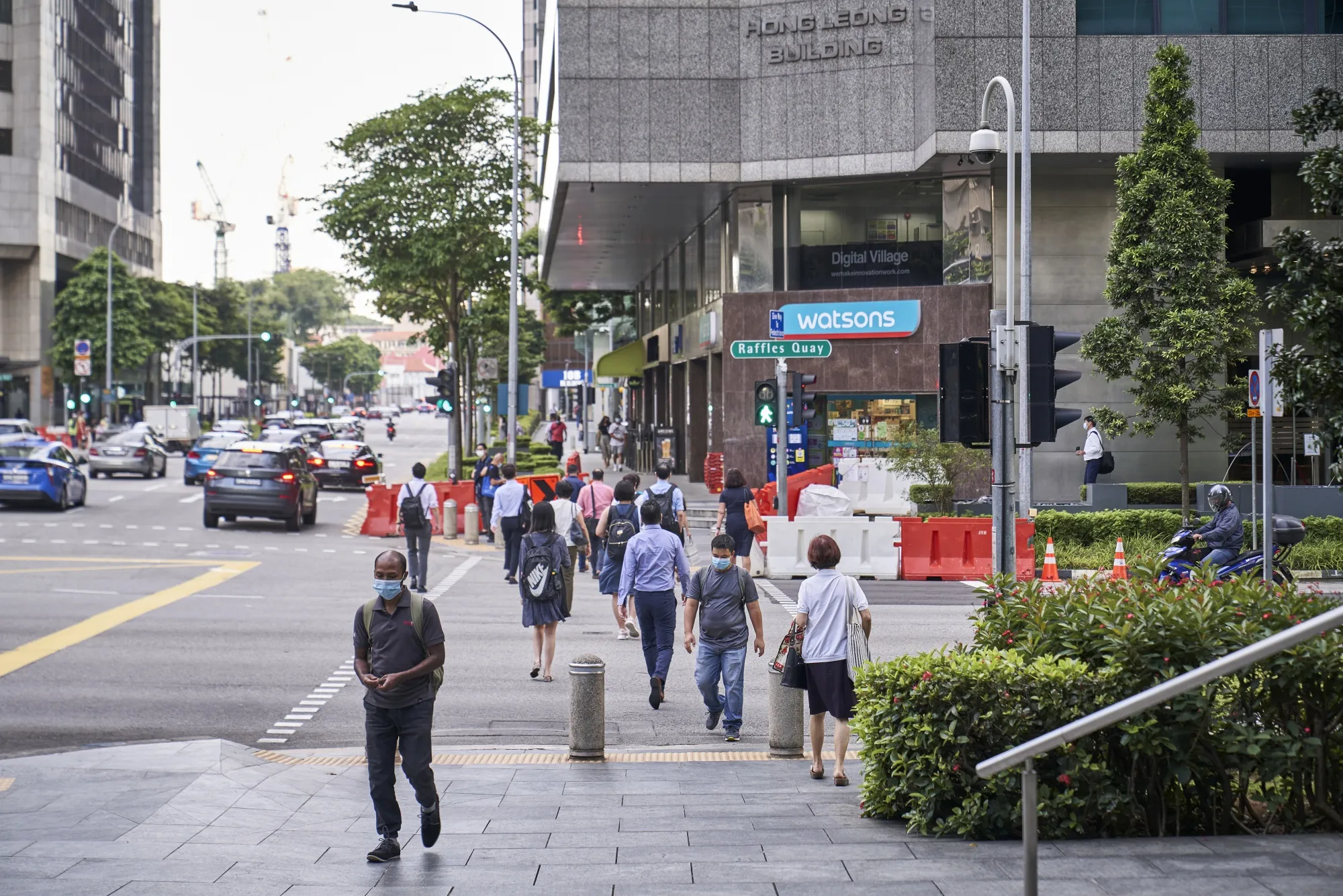 Morning Commuters as Singapore Abandons Covid Zero Strategy