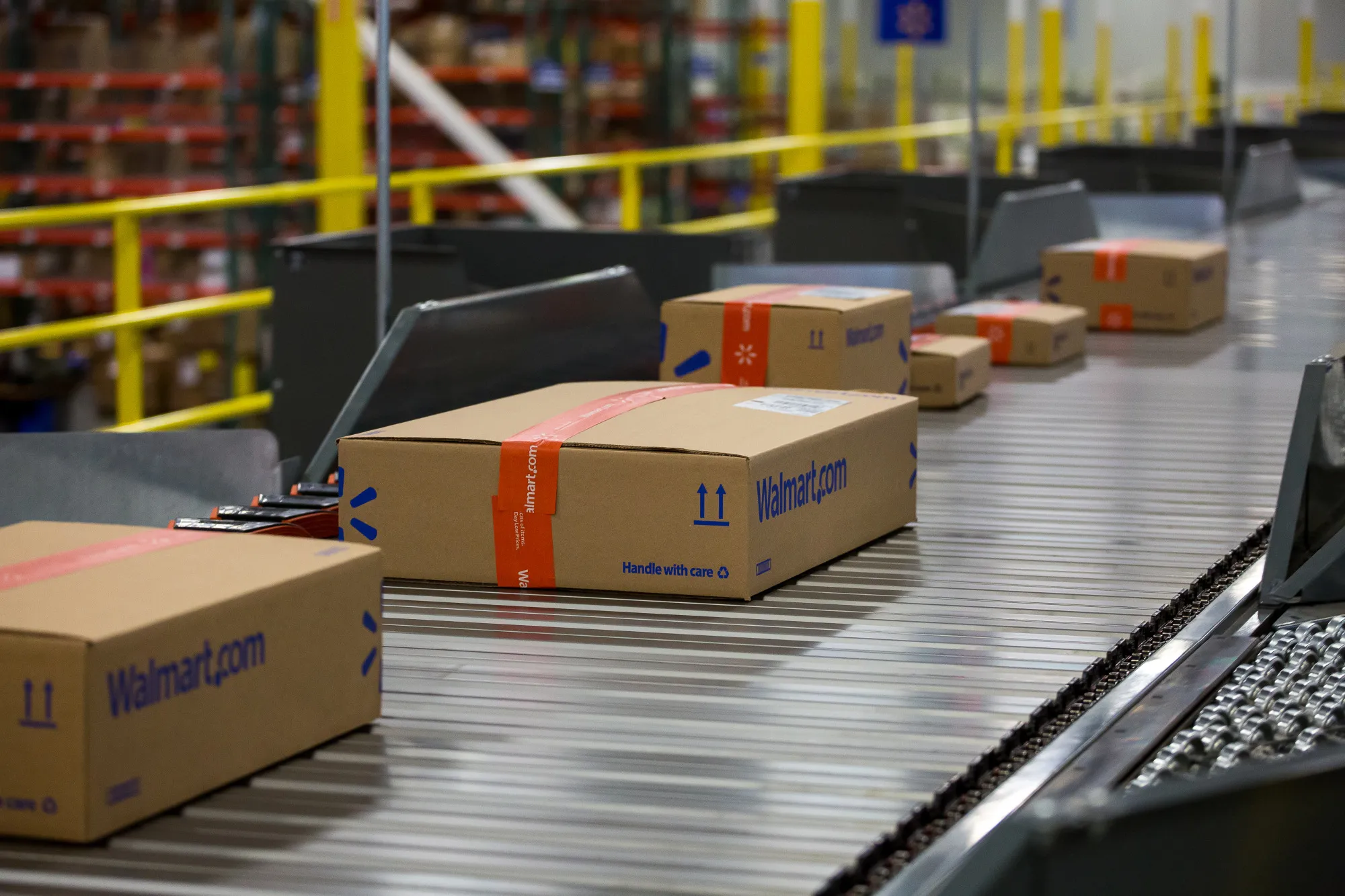 Operations Inside A Wal-Mart Stores Inc. Distribution Center 