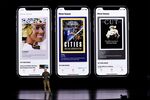 Roger Rosner, vice president of applications at Apple Inc., speaks during a product launch event in Cupertino, California on March 25.