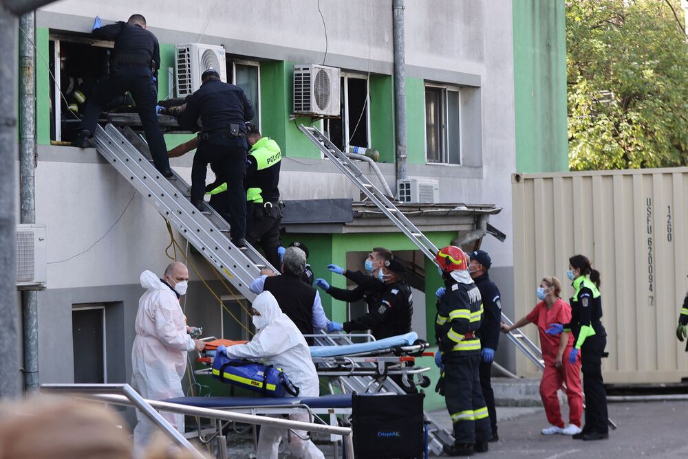 Fire At Romanian Covid Hospital Kills At Least Seven People Bloomberg