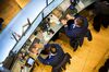 Traders work on the floor of the New York Stock Exchange.
