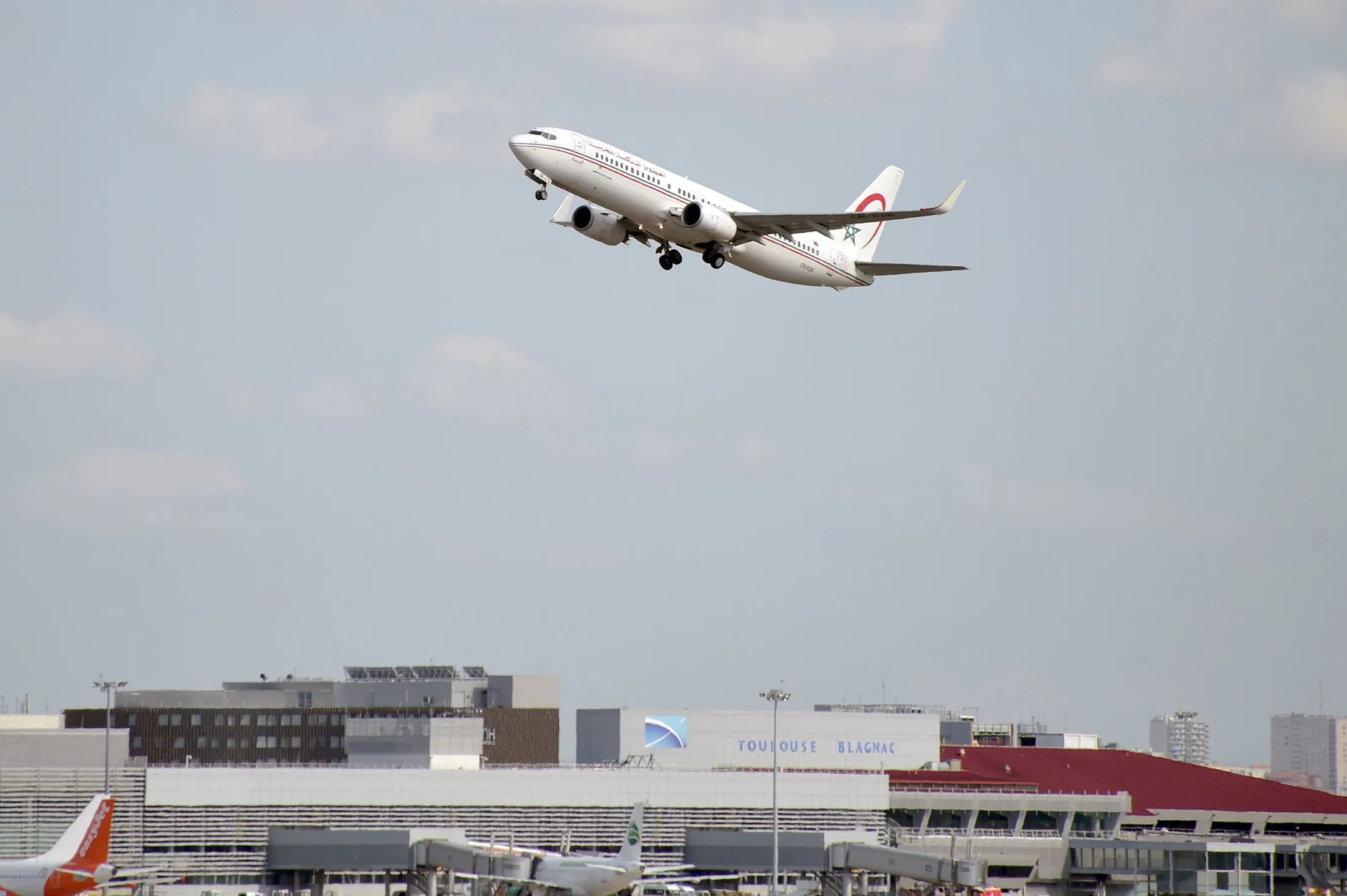 A Boeing 737 Max taking off.&nbsp;