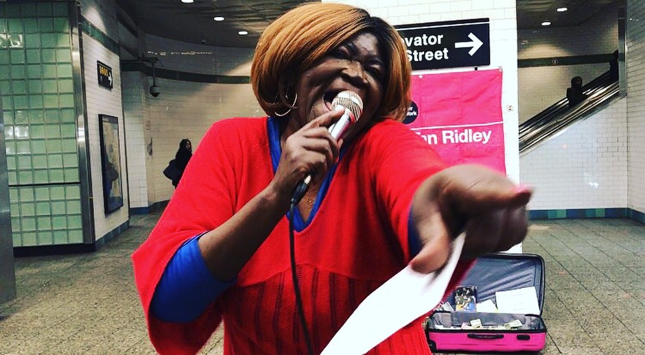 Alice Tan Ridley sings R&B in New York City's Union Square, 34th Street, and 42nd Street Times Square stations.