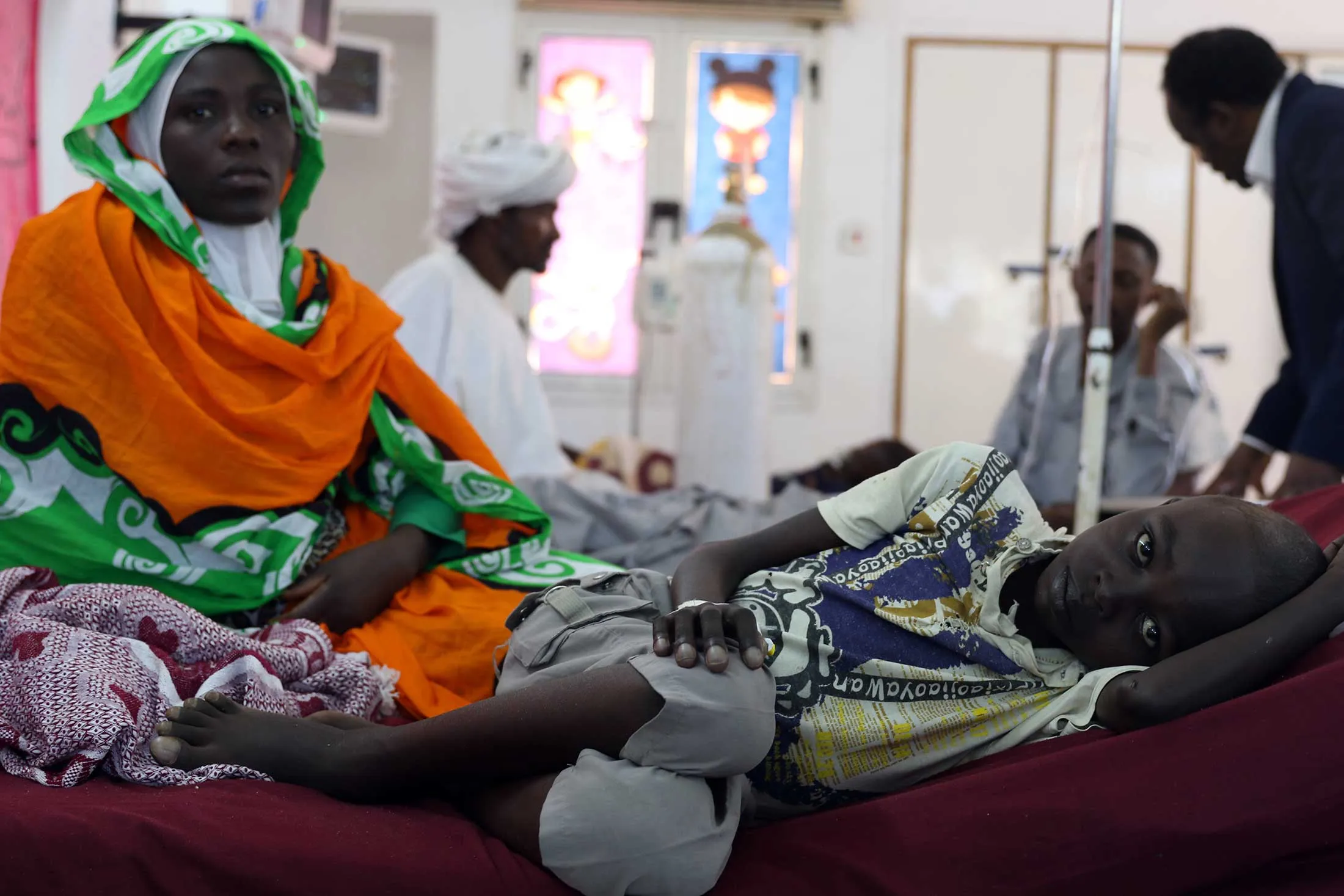 A patient at&nbsp;Jafaar Ibn Ouf, a public children’s hospital in Khartoum.