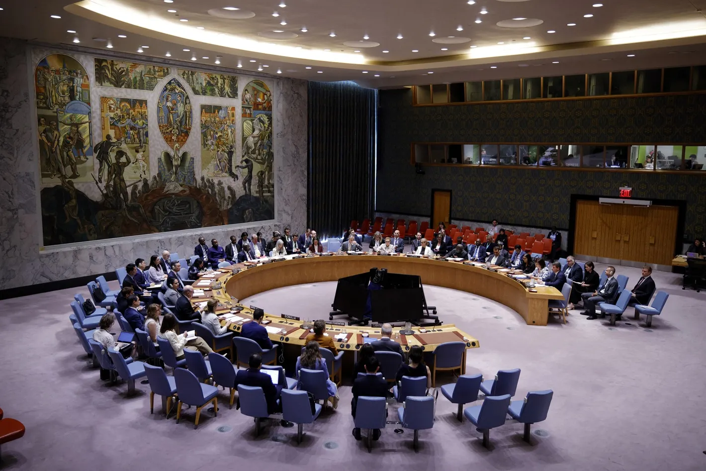 The United Nations Security Council at UN Headquarters in New York.