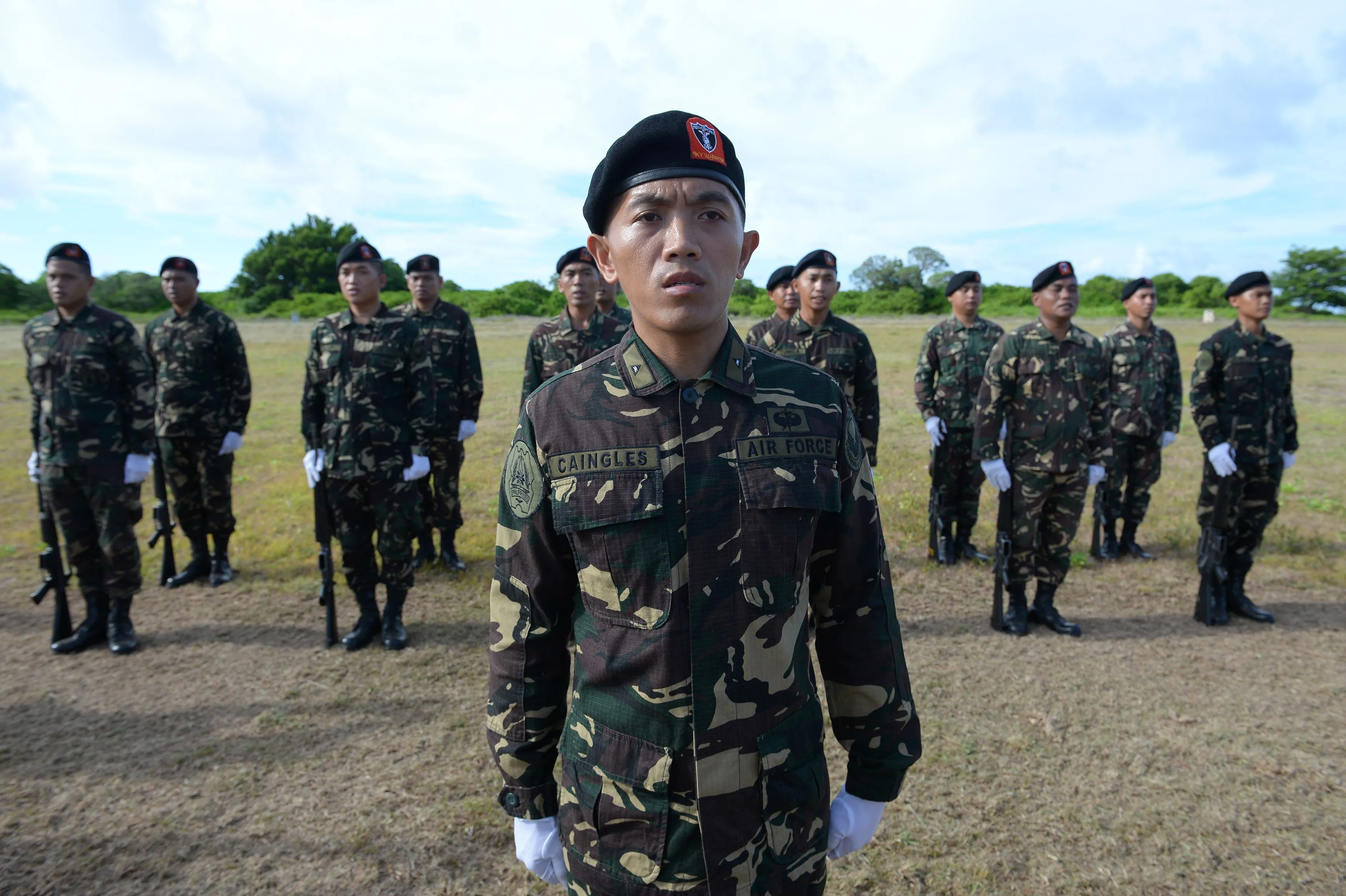 Philippine soldiers on Thitu island on April 21, 2017