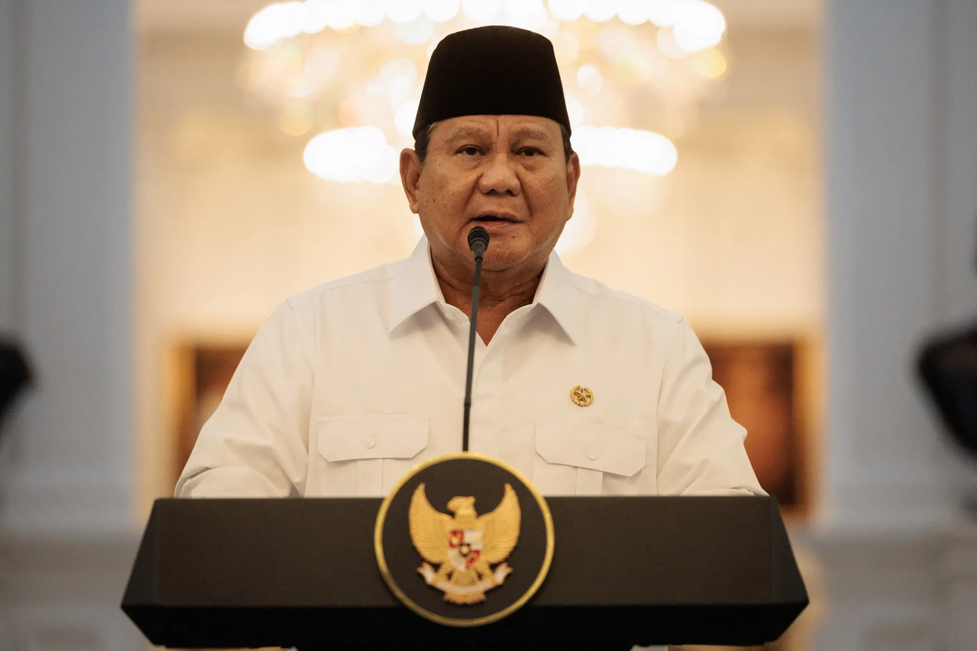 Prabowo, determined.