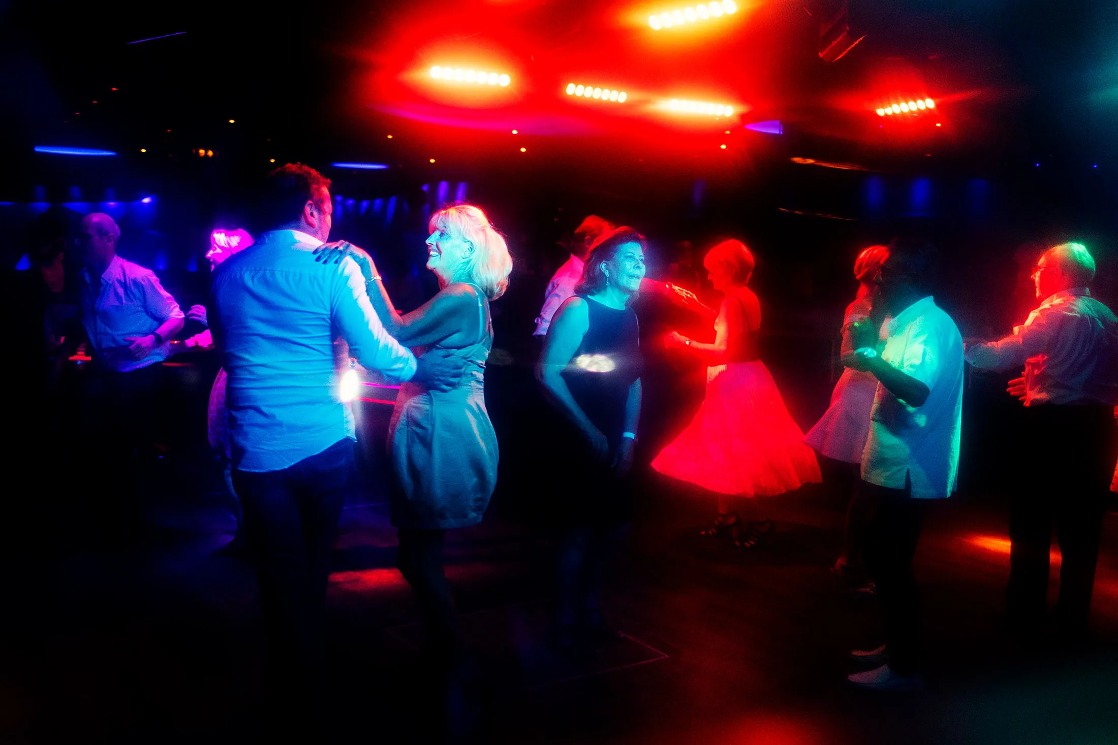 Dancers at the famous nightclub Duplex in Paris.