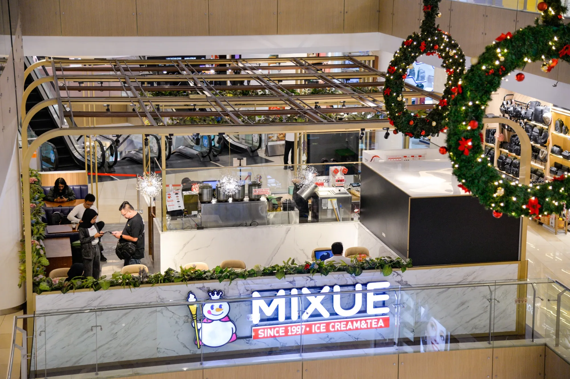 A Mixue store in Jakarta, Indonesia.