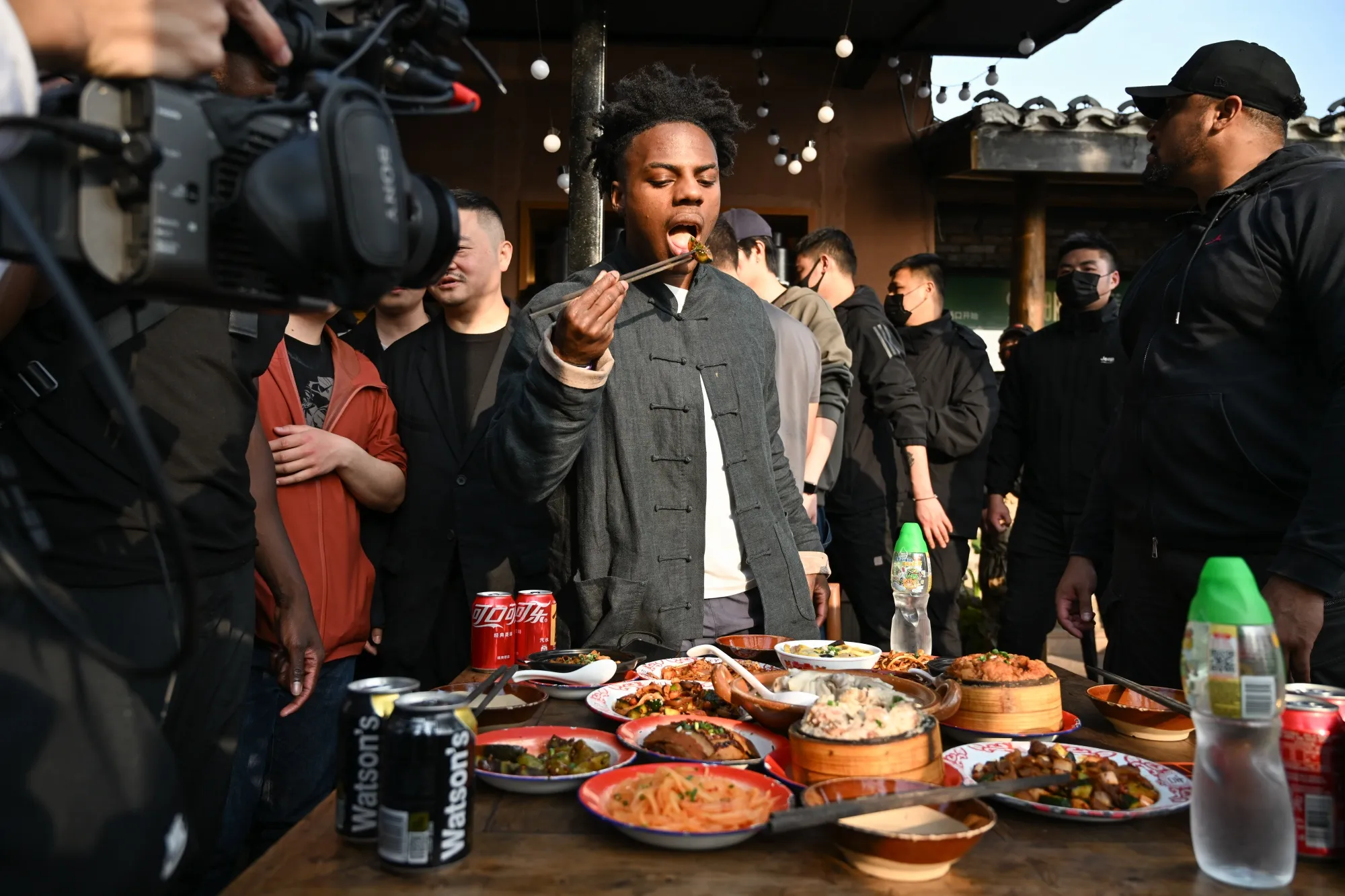 American YouTube star IShowSpeed (AKA Darren Jason Watkins Jr.) in China last year.&nbsp;