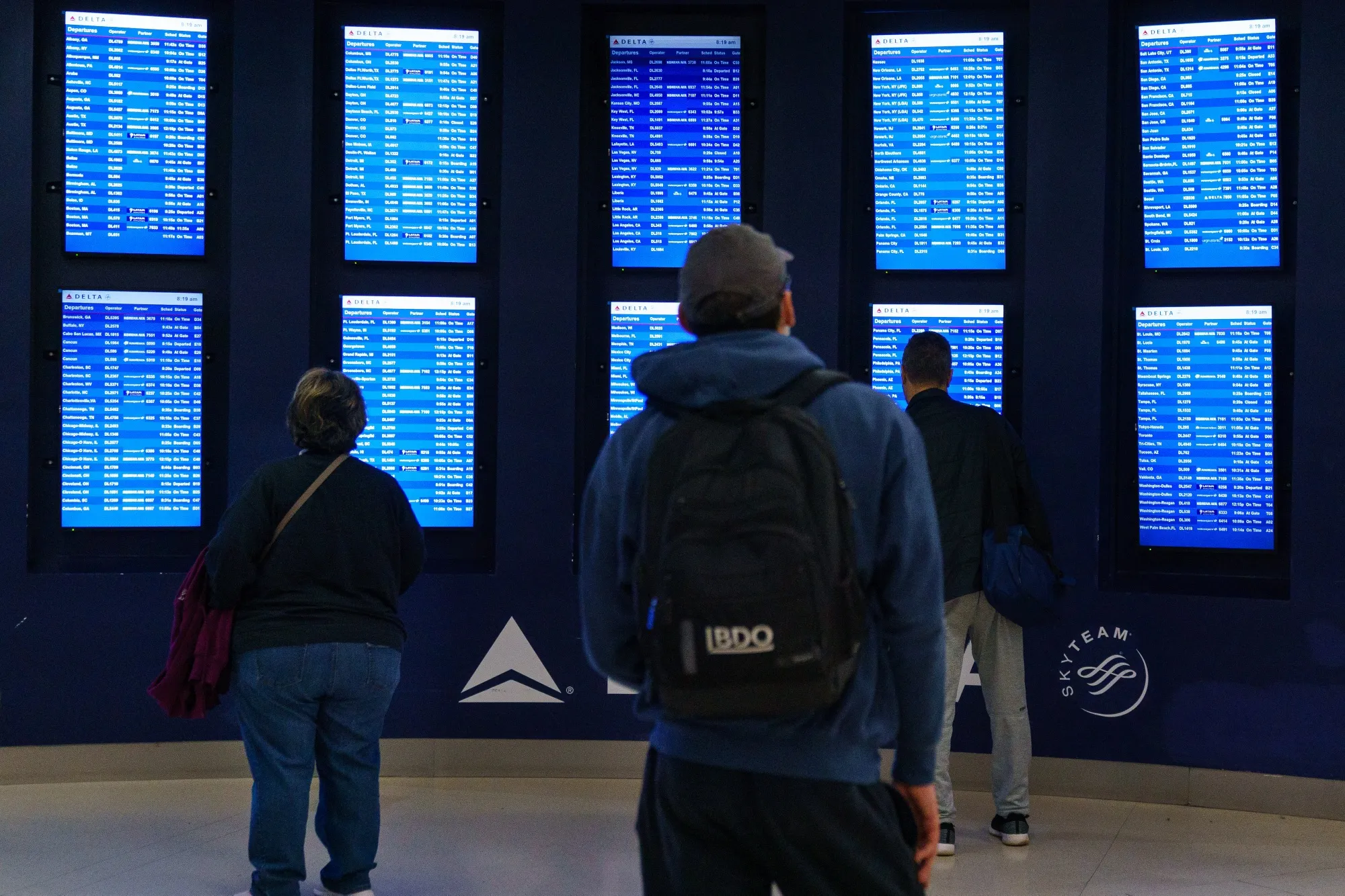 Travelers At Hartsfield–Jackson Atlanta International Airport Ahead Of Christmas Holiday