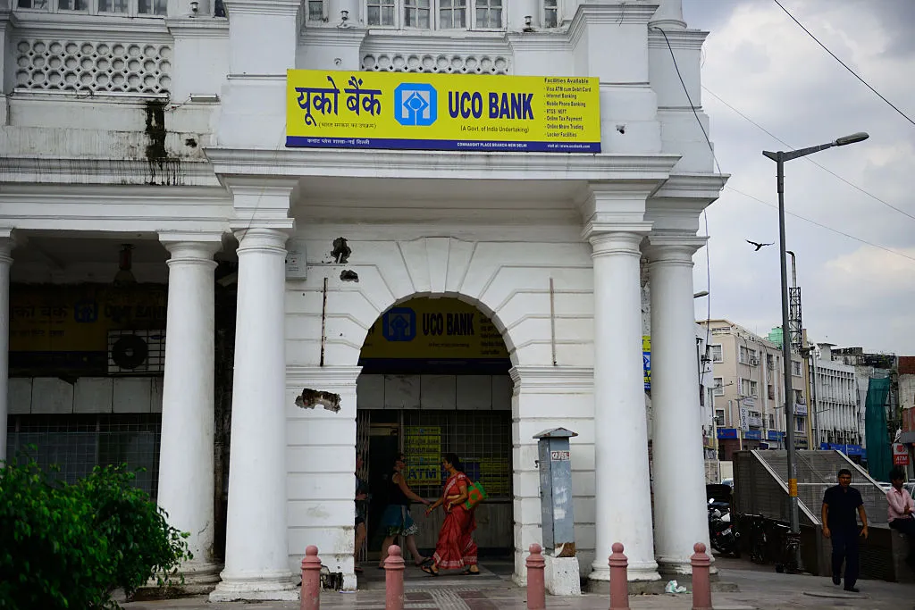 A UCO Bank in New Delhi, India.&nbsp;