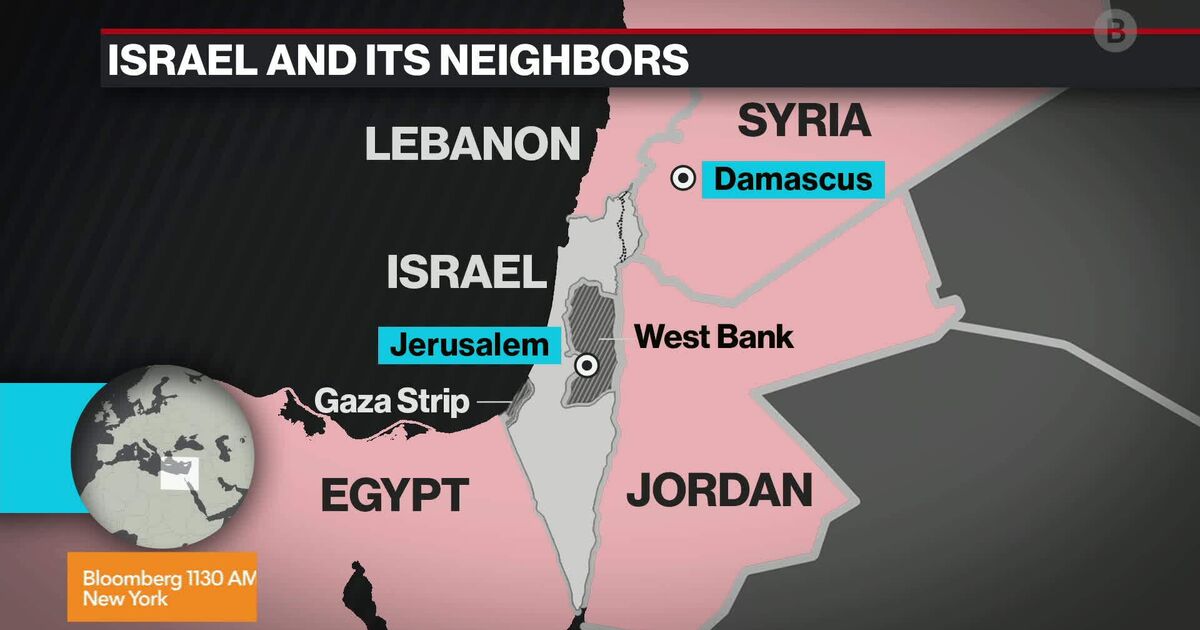 Map of israel and its neighbors authentic www bharatagritech