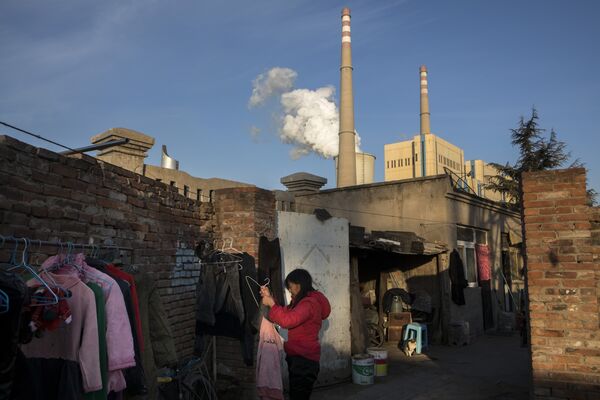Industry on the Outskirts of Beijing Ahead of China Industrial Production Figures