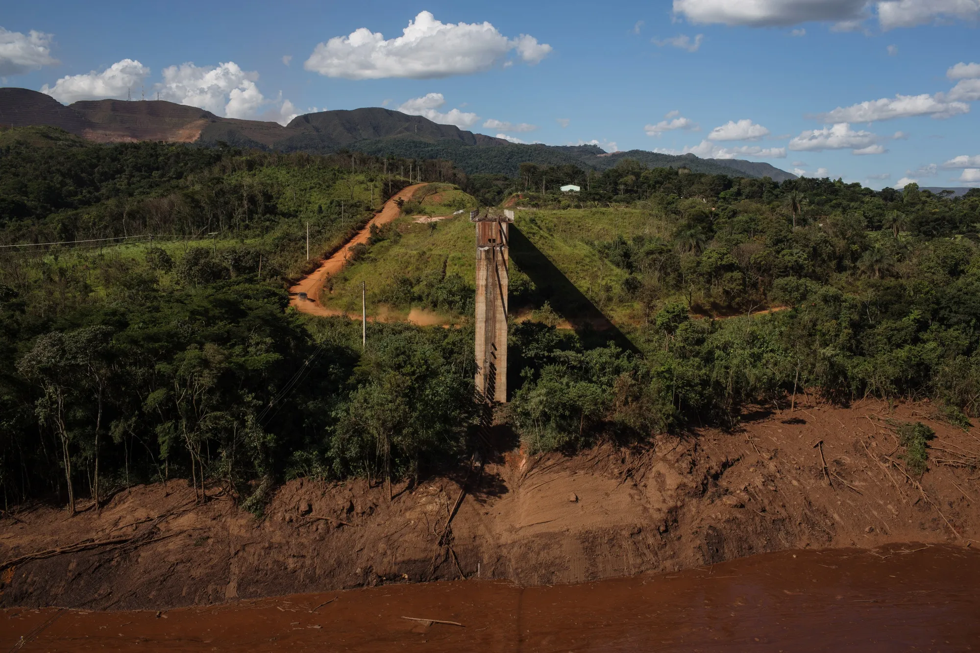 The aftermath of a dam burst in Brumadinho, Brazil, on Jan. 28.