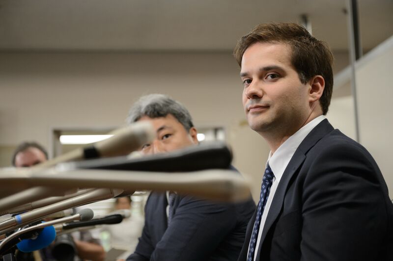 Former Mt. Gox CEO Mark Karpeles Holds News Conference After The First Day Of His Criminal Trial At Tokyo District Court