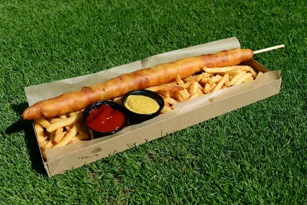 This Cheese Stuffed Bacon Wrapped Corn Dog Is 3 000 Calories and Only in Arizona Bloomberg