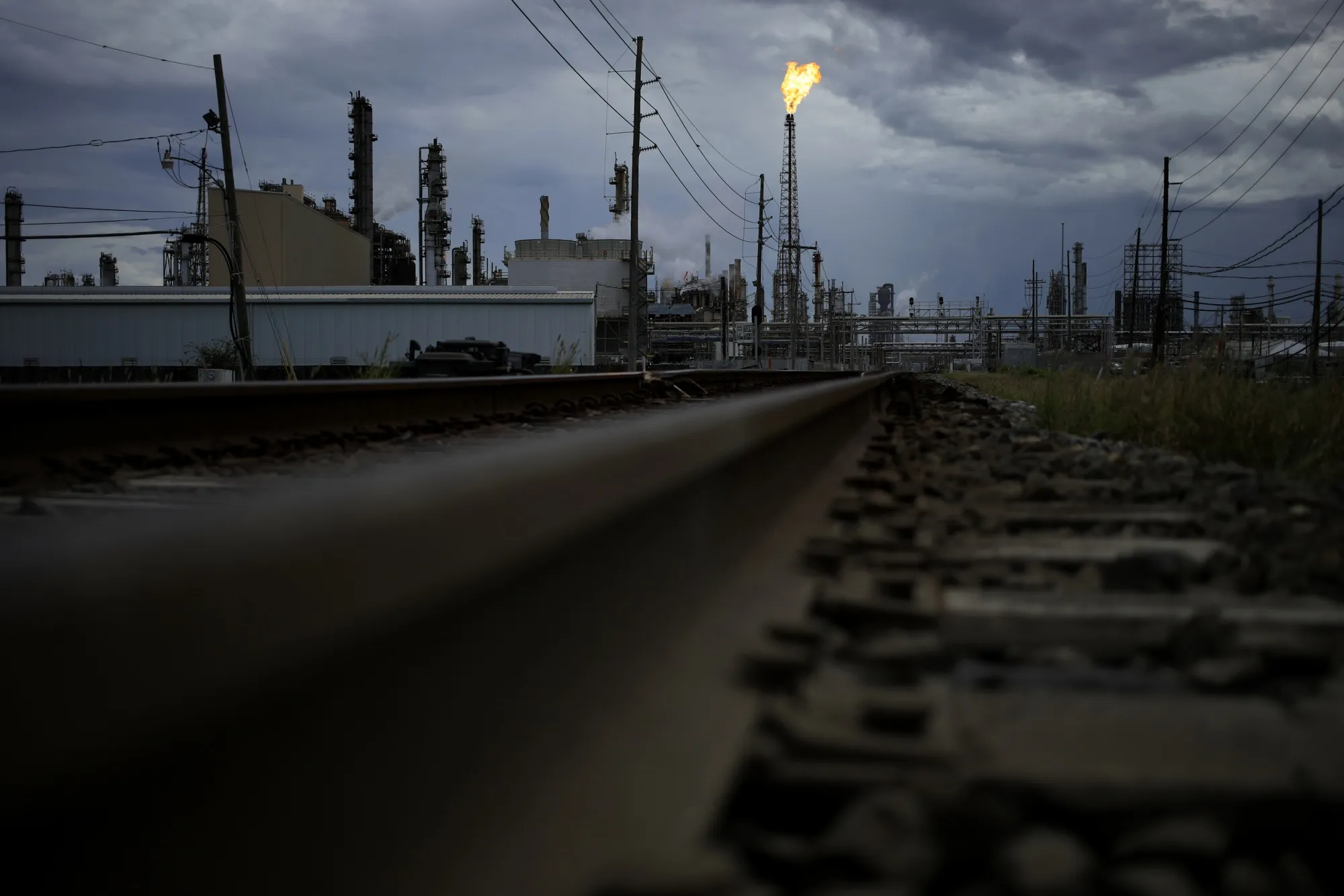 The Royal Dutch Shell Plc Norco refinery ahead of Hurricane Ida in Norco, Louisiana, on&nbsp;Aug. 28.&nbsp;