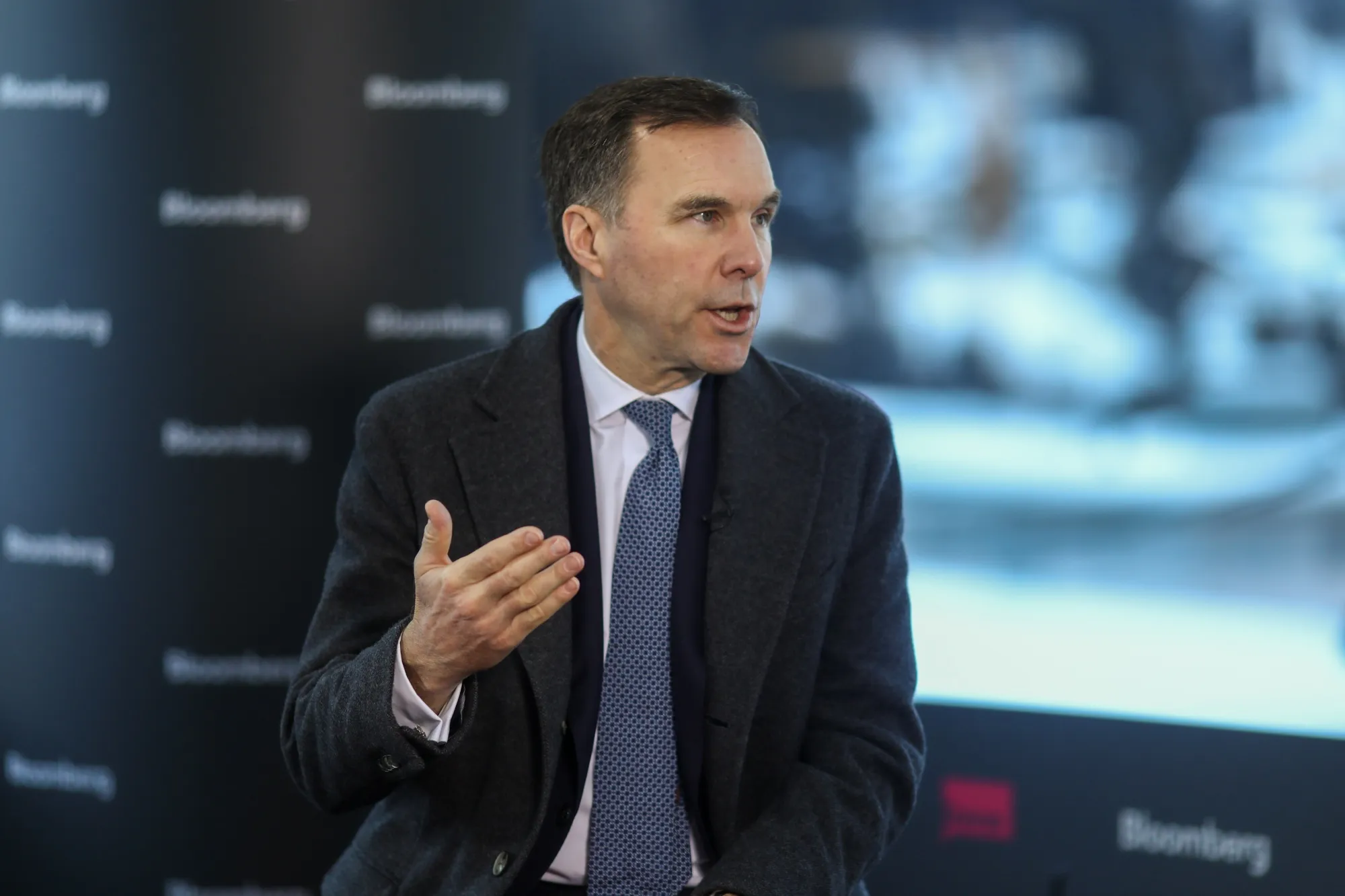 Bill Morneau speaks at the World Economic Forum in Davos, Switzerland, on Jan. 23, 2020.
