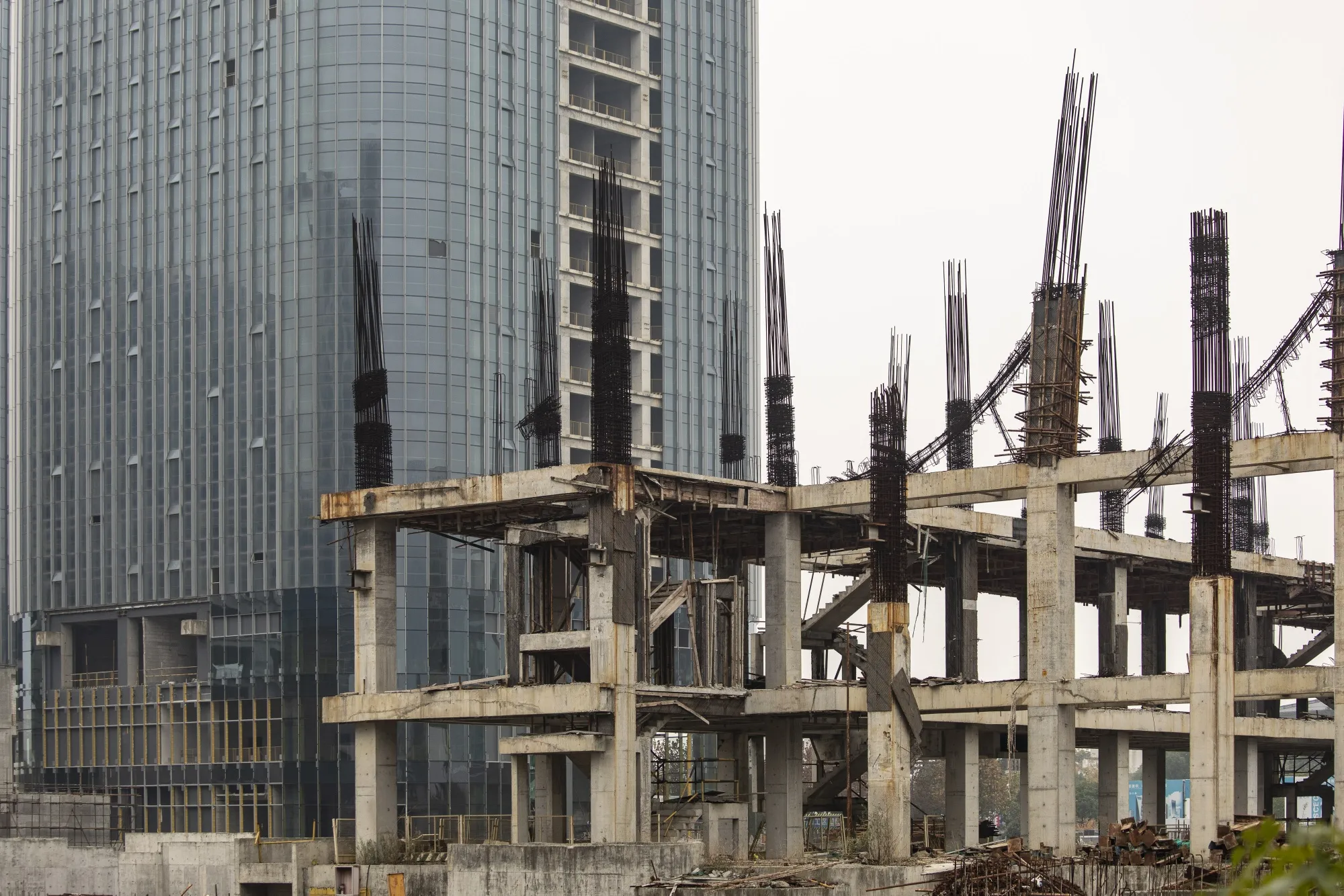 A property developed by Evergrande under construction in Hefei, China, in 2023.