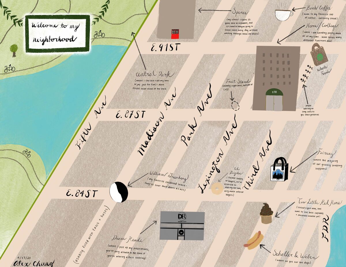 Walking Routes In My Neighborhood Coronavirus Maps Show How The Pandemic Reshaped Our World And Homes