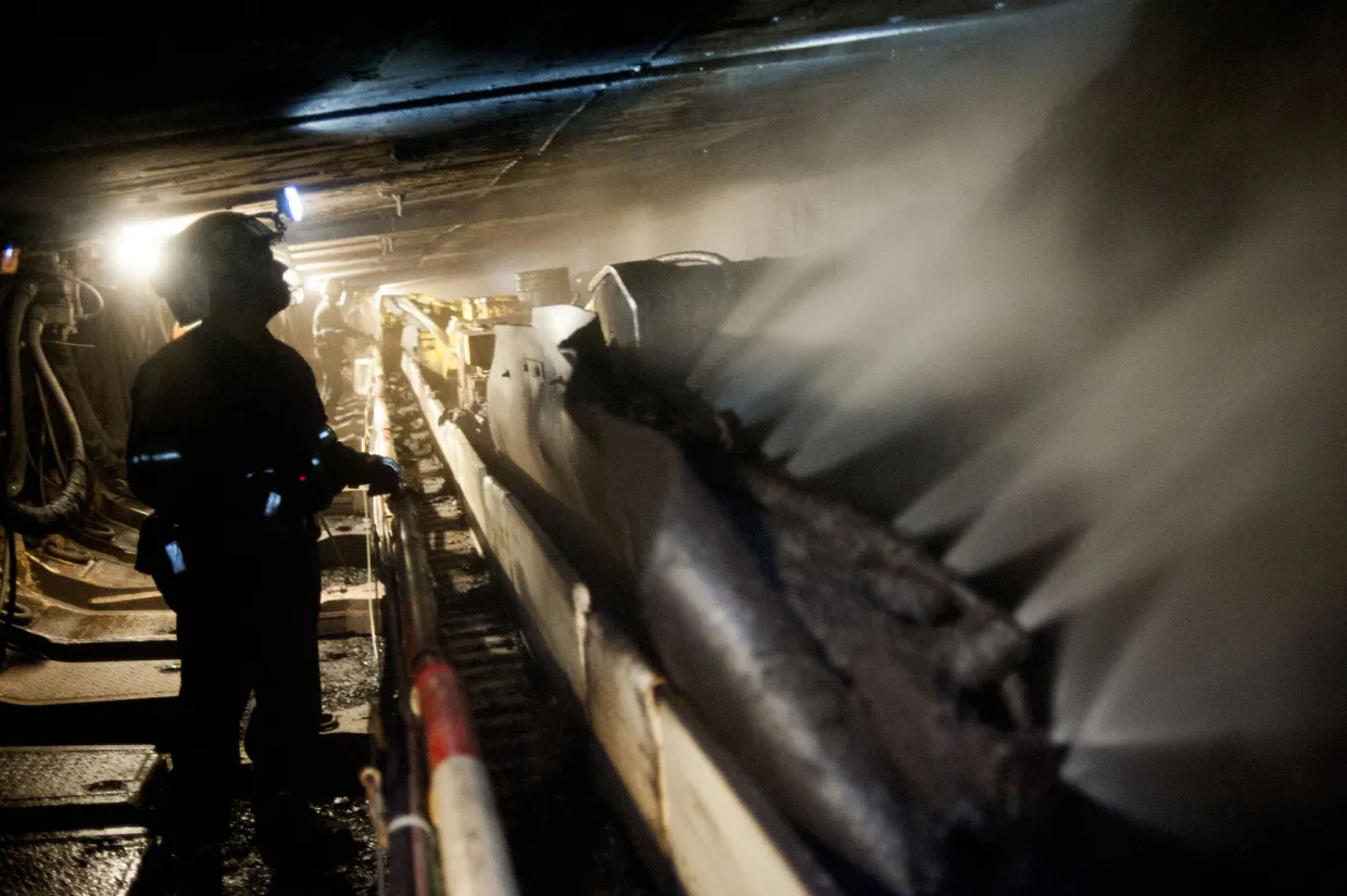 Coal Mining Operations Inside Consol Energy Bailey Mine