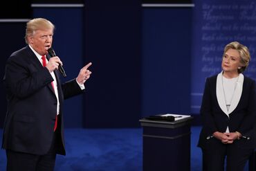 Candidates Hillary Clinton And Donald Trump Hold Second Presidential Debate At Washington University
