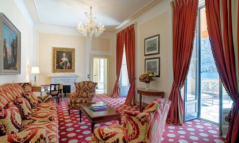 A suite at the Villa d'Este.