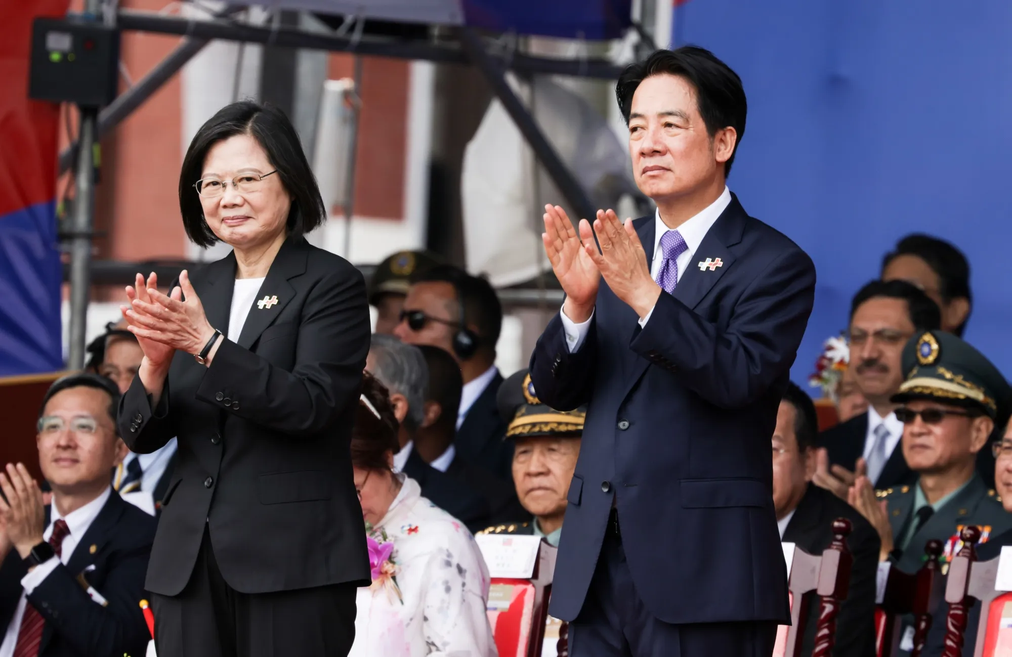 Tsai Ing-wen, Taiwan's president, left, and Lai Ching-te.