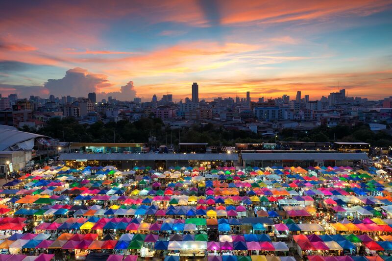 Colorful night market