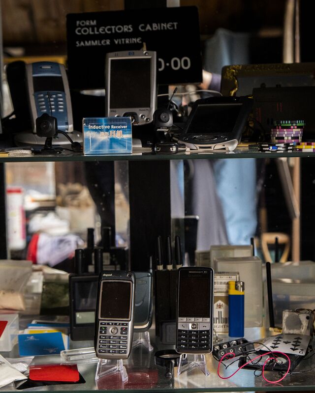 Wootten’s device collection in his shed.