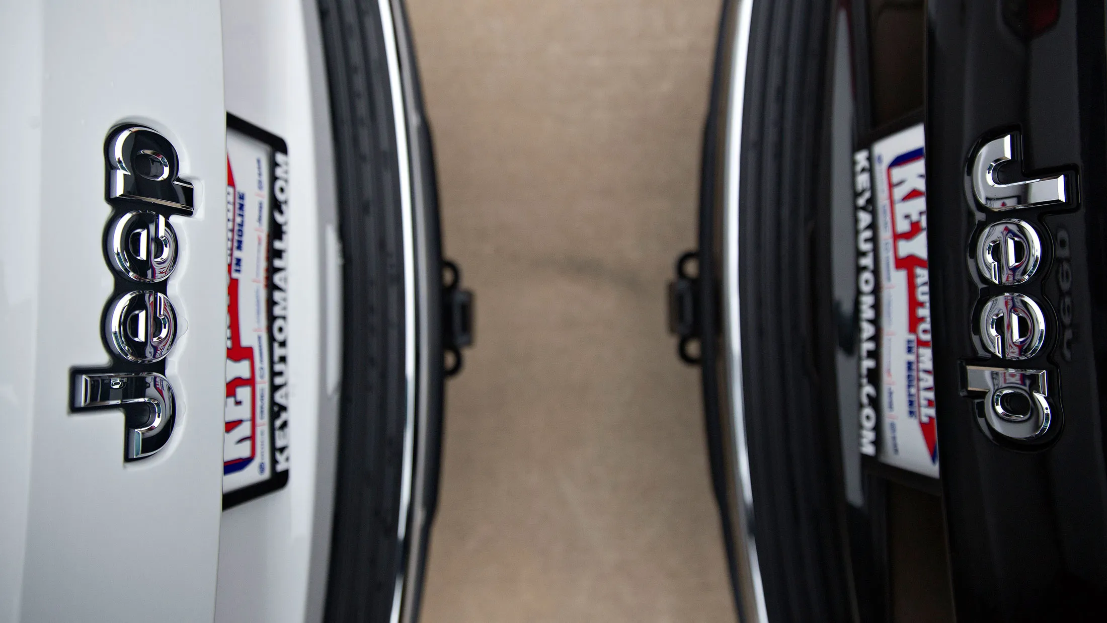 Jeep vehicles at a dealership in Moline, Illinois.
