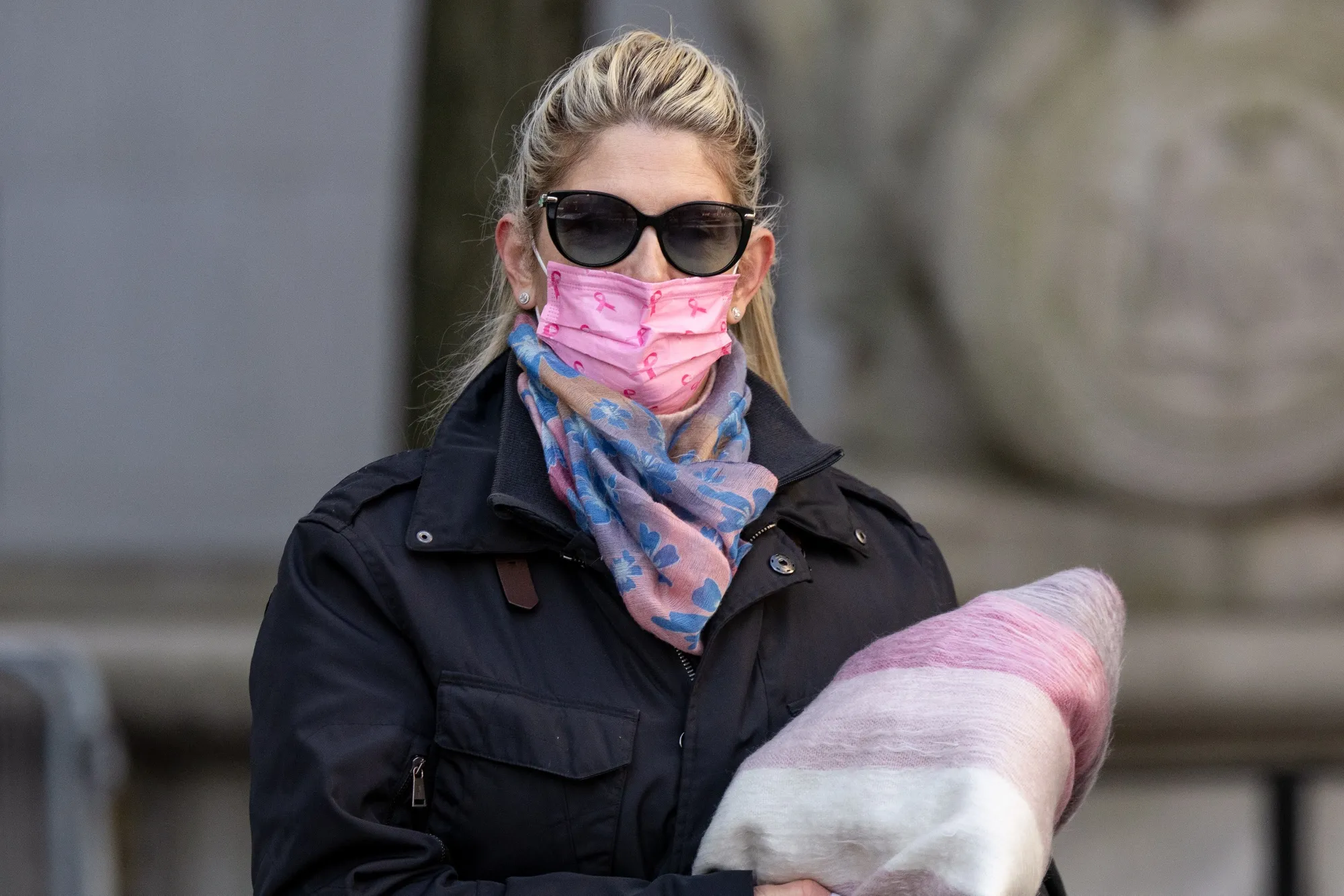 Nadine Menendez arrives at federal court in New York, on March 19.