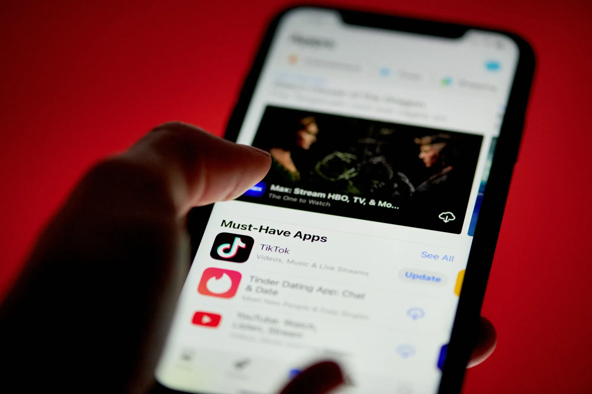 The App Store on an iPhone.